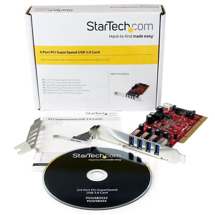 Placă PCI Startech PCIUSB3S4