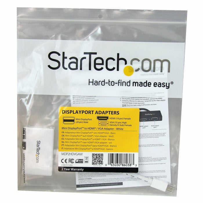 Adaptator Startech MDP2HDVGAW