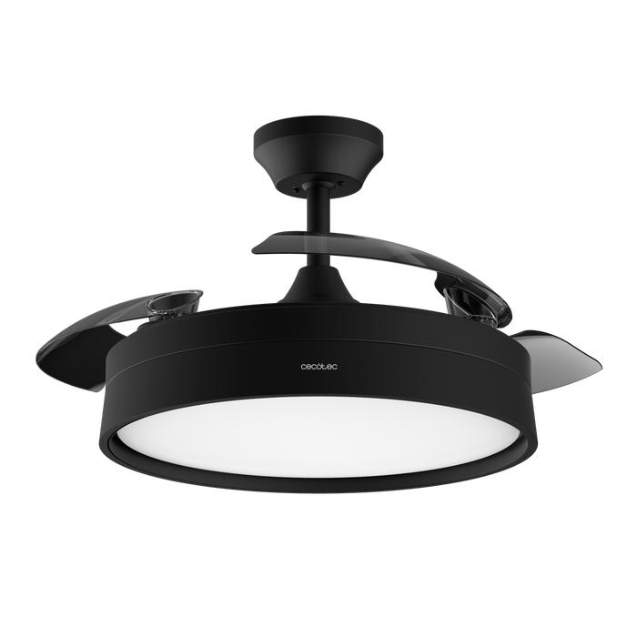 Ventilator de tavan cu iluminare Cecotec EnergySilence Aero 4200 Invisible Black, 35 W, diametru 106 cm, 6 viteze