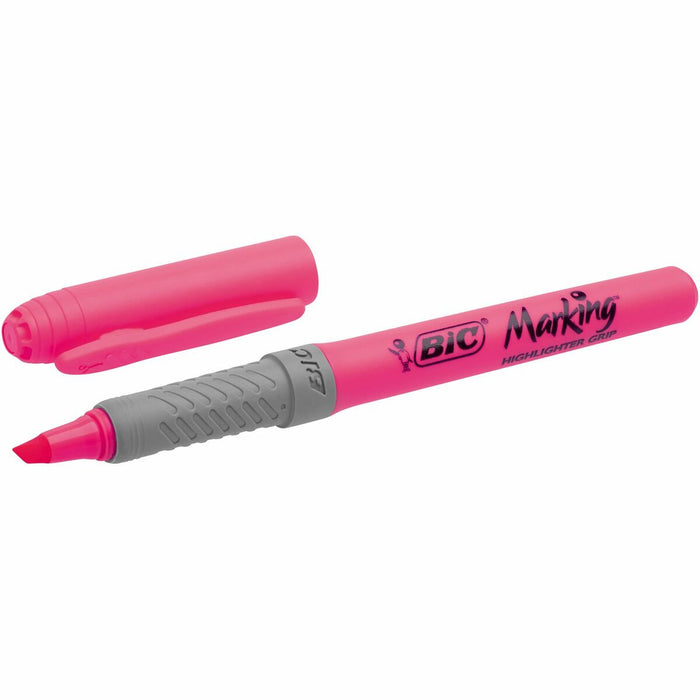 Marker fosforescent Bic Highlighter Grip (3 Piese)