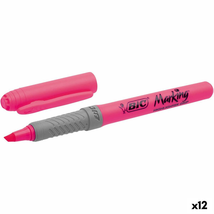 Marker fosforescent Bic Highlighter Grip (3 Piese)