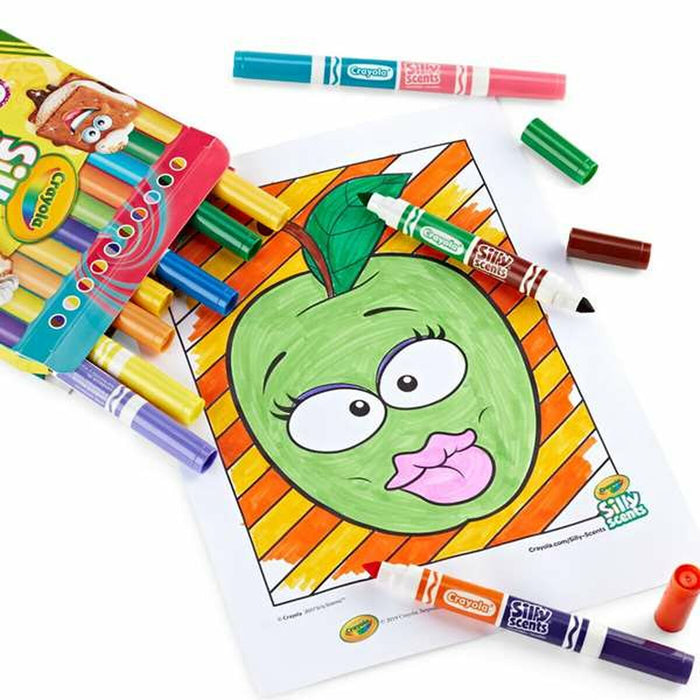 Set de Carioci Crayola Parfumat Lavabil/ă Cu două capete 10 Piese