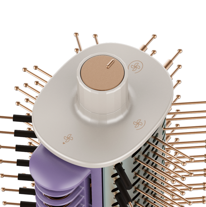 Perie cu aer cald Cecotec CeramicCare Allin1, 1500 W, 4 în 1, 9 × 8 × 37 cm