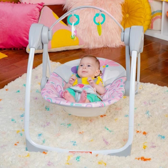 Hamac pentru Bebeluș Bright Starts Pink Paradise Roz