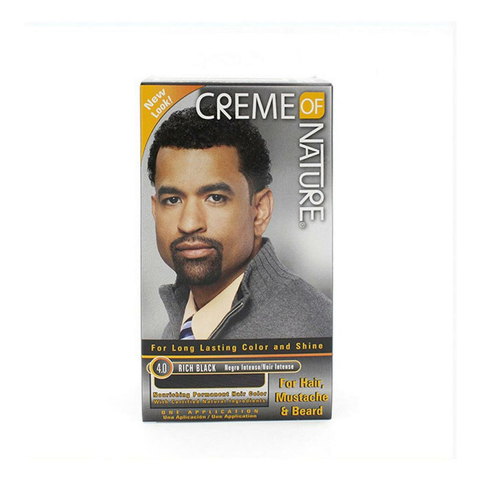Vopsea Permanentă Mens Color Creme Of Nature Rich Black 4.0