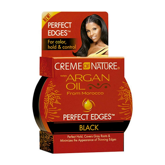 Stiprios fiksacijos kremas Creme Of Nature Oil Perfect Edges Extra Negru (63,7 g)