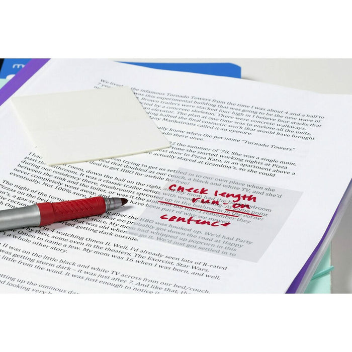 Notițe cu Adeziv Post-it 600-TRSPT-SIOC Transparent 12 Piese 73 x 73 mm