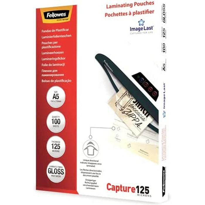 Husă Fellowes 5307302 Limitator 100 Unități Transparent A5 (100 Unități)