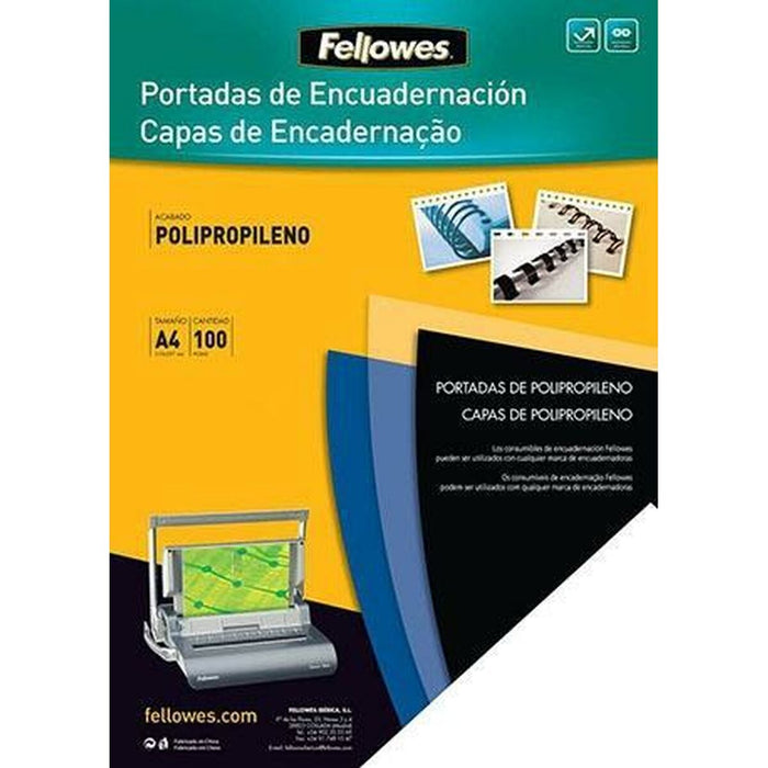 Cuvertură Fellowes Fantaisie A4, 50pk Legare Transparent A4 polipropilenă Plastic (50 Unități)