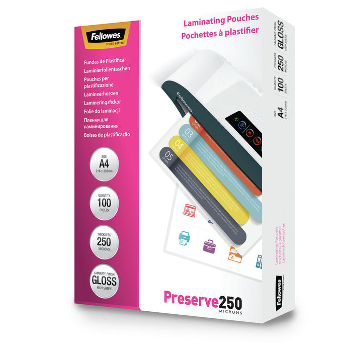 Husă Fellowes 5401802 Limitator 100 Unități Transparent A4 (100 Unități)