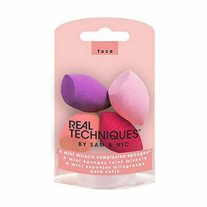 Burete pentru Machiaj Miracle Complexion Mini Real Techniques 1492 (4 pcs) 4 Piese