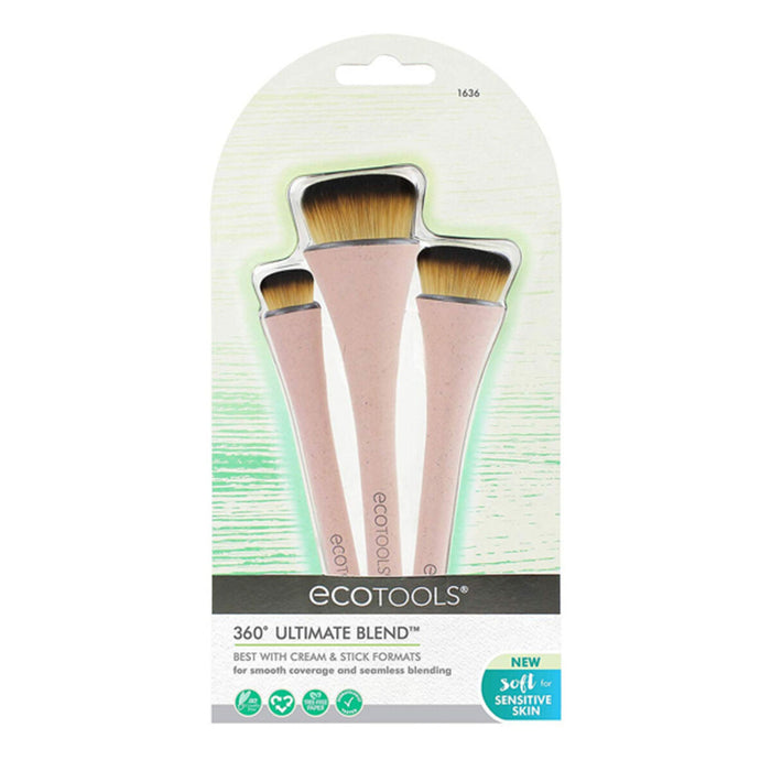 Pensulă de Machiaj 360º Ultimate Ecotools 1636 (2 pcs) 3 Piese