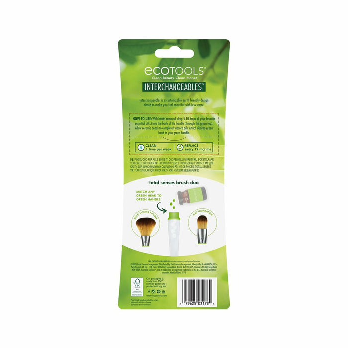 Pensulă de Machiaj Total Sense Ecotools Total Senses Brush Duo 3 Piese