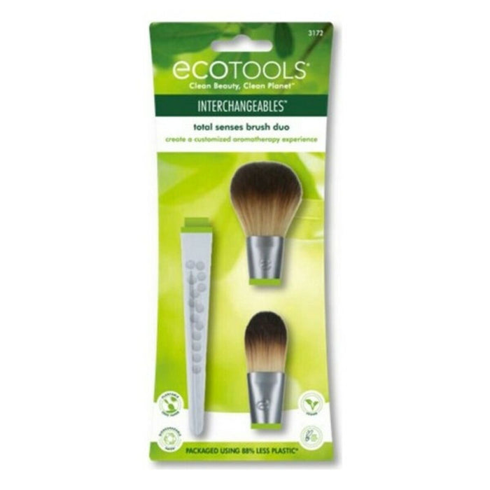 Pensulă de Machiaj Total Sense Ecotools Total Senses Brush Duo 3 Piese