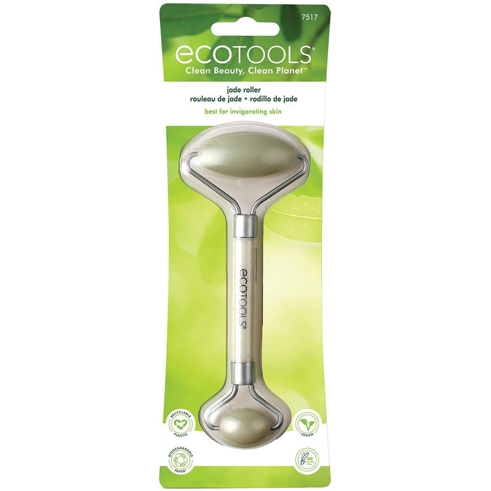 Dispozitiv de Masaj și Curățare pentru Față Ecotools Jade Roller Făcăleţ (pt. aluat)