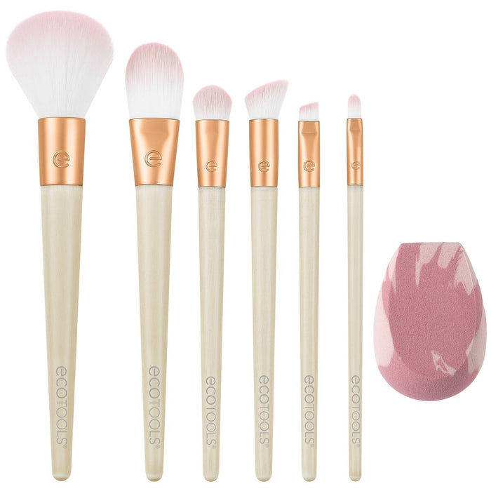 Set de Pensule de Machiaj Ecotools Wrapped In Glow Serie limitată 7 Piese
