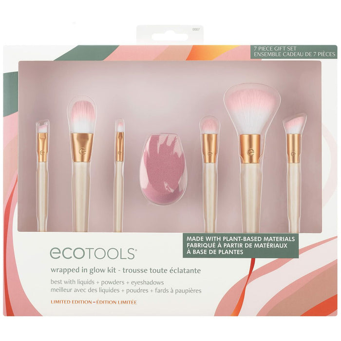 Set de Pensule de Machiaj Ecotools Wrapped In Glow Serie limitată 7 Piese