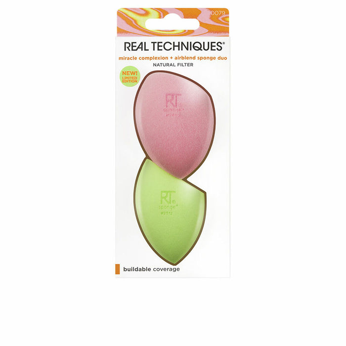 Burete pentru Machiaj Real Techniques Miracle Complexion Airblend Serie limitată (2 Unități)