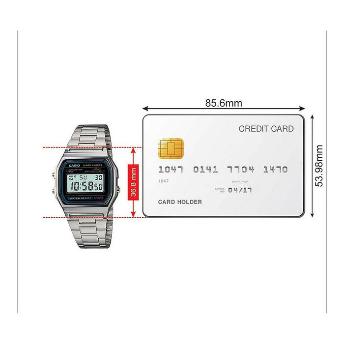 Ceas Unisex Casio A-158WA-1CR (Ø 33 mm)