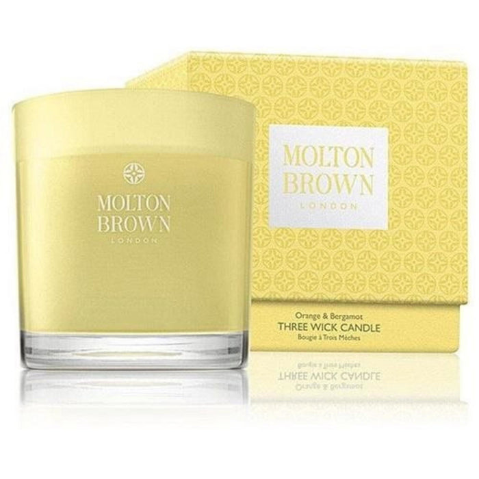Lumânare parfumată Molton Brown Orange & Bergamot, cu trei fitiluri, 480 g