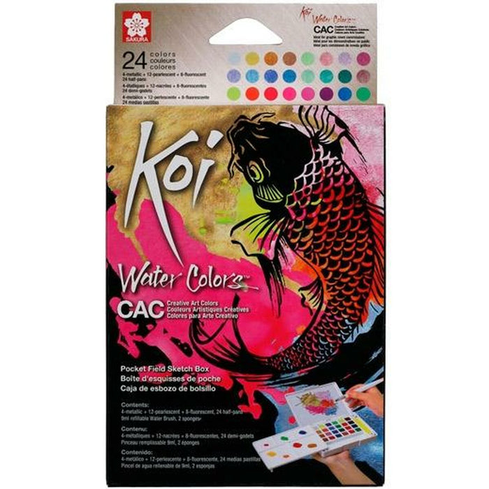 Set de vopsele acuarele Talens Sakura Koi Water Colors Multicolor