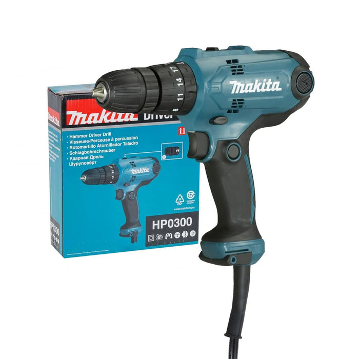 Burghiu percutor Makita HP0300 320 W 56 Nm 240 V