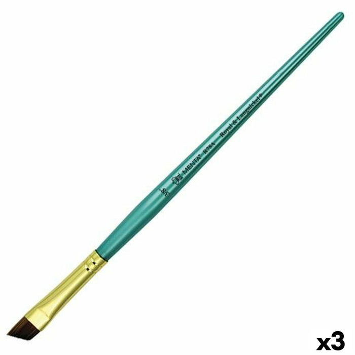 Pensule Royal & Langnickel Menta R78A Unghiular 3/8" (3 Unități)