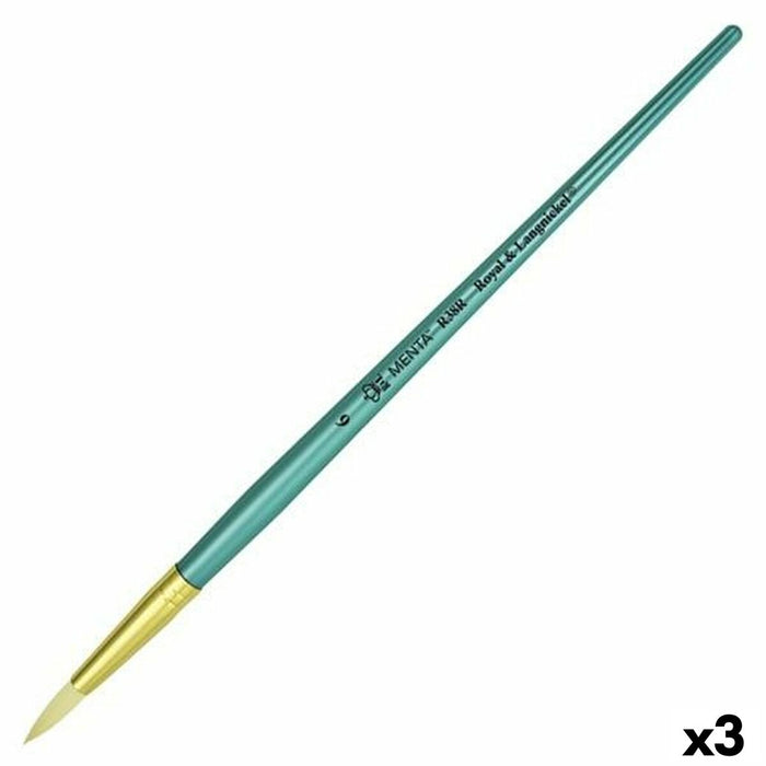 Pensule Royal & Langnickel Menta R38R Rotund 6 (3 Unități)