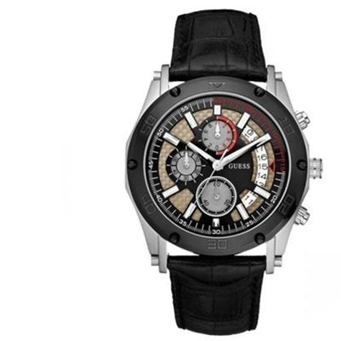 Ceas Bărbați Guess W16570G1 Ø 45 mm Negru Gri