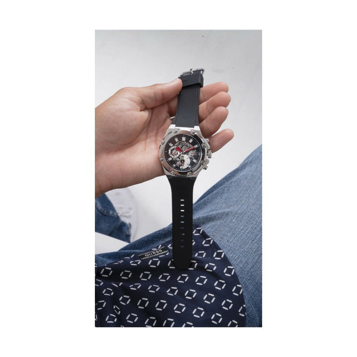 Ceas Bărbați Guess GW0334G1 Negru (Ø 46 mm)