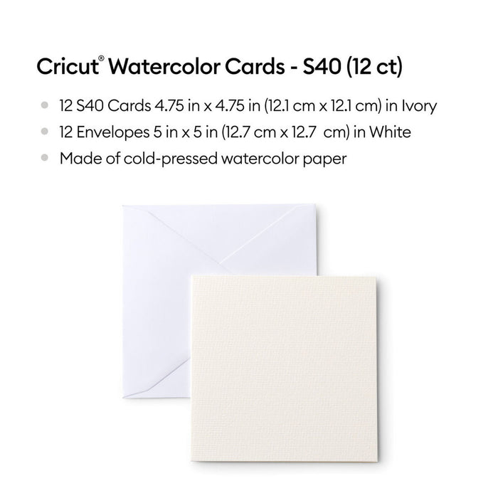 Carduri Acuarela pentru Plotter de Tăiere Cricut S40