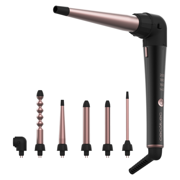 Ondulator de păr Cecotec SurfCare MultiWaves, 6 capete, 140–200 °C, înveliș ceramic