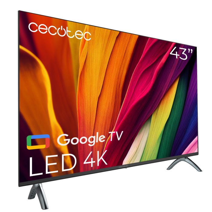 Televizor LED Cecotec A4 series ALU40043, 43", 4K UHD, clasa F, Google TV