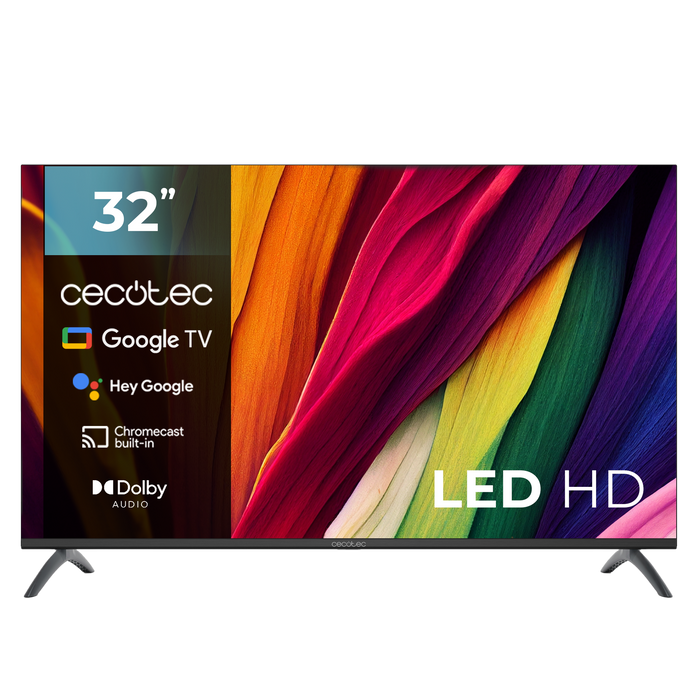 Televizor LED Cecotec A4 series ALH40032S, 32 inchi, HD, Google TV, clasa E