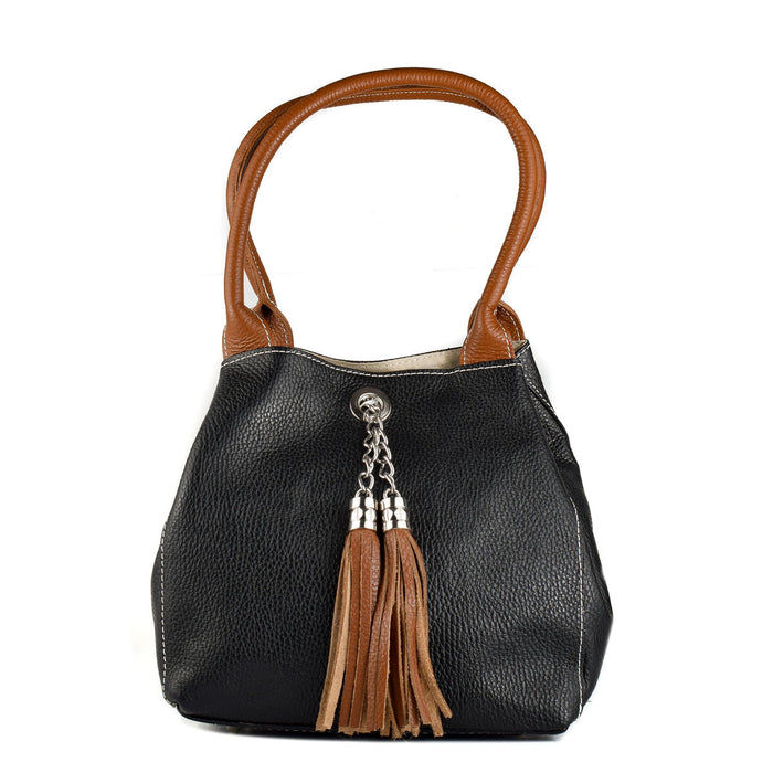 Geantă Damă Anna Morellini WB113267-BLACK-LEATH Negru 21 x 22 x 12 cm