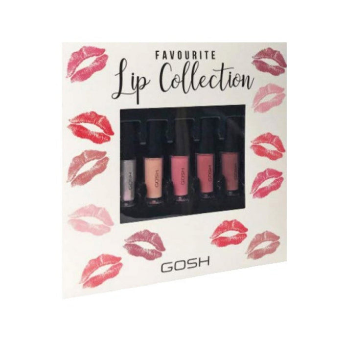 Set Gosh Favorite Lip Collection, ruj lichid, 5 buc