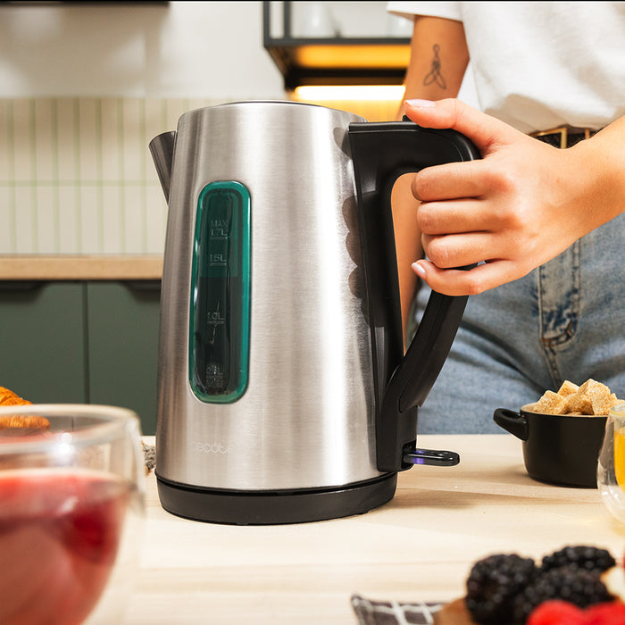 Fierbător electric Cecotec Thermosense 210 Steel, 1,7 l, 2200 W, oțel inoxidabil