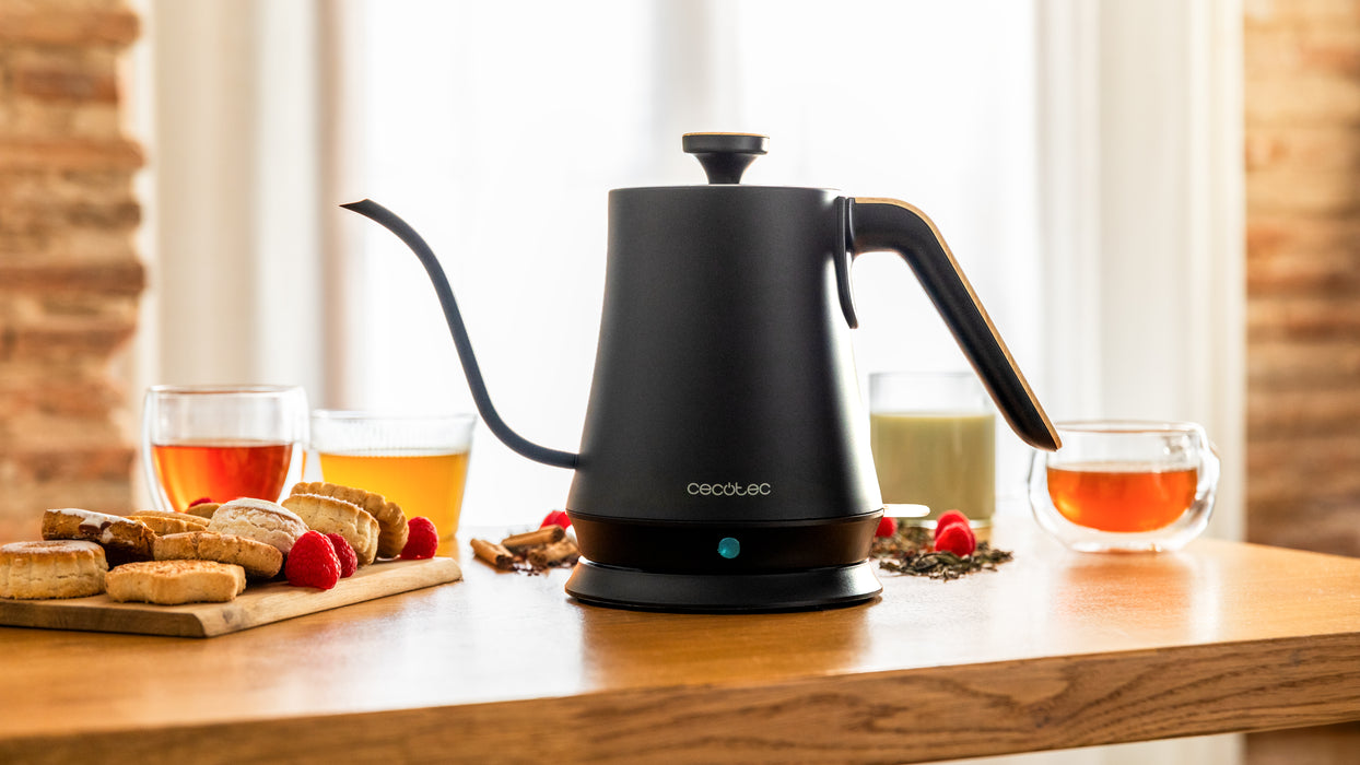 Fierbător electric Cecotec Thermosense 500 Cisne, 1 l, 1200 W, negru