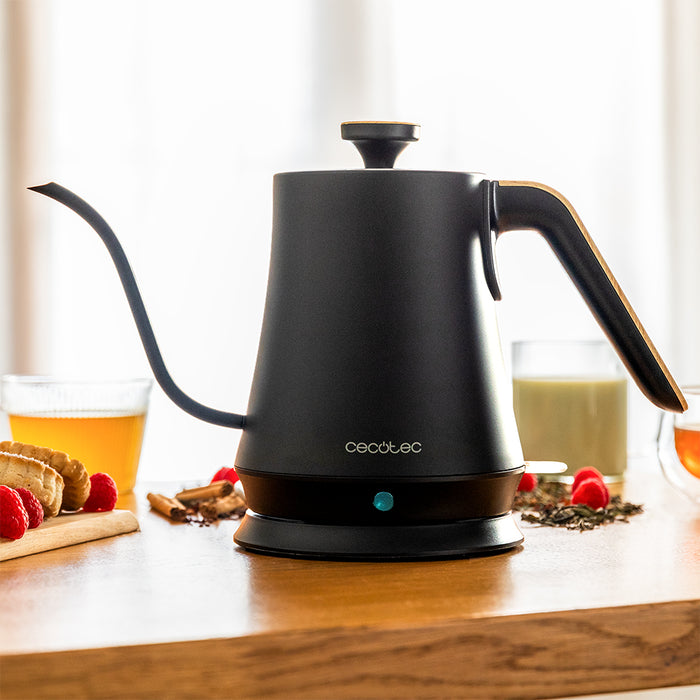 Fierbător electric Cecotec Thermosense 500 Cisne, 1 l, 1200 W, negru