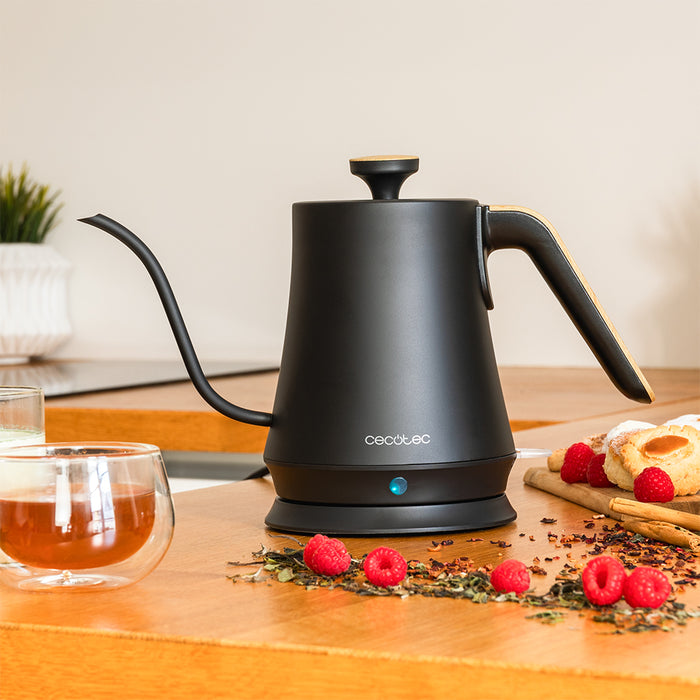Fierbător electric Cecotec Thermosense 500 Cisne, 1 l, 1200 W, negru