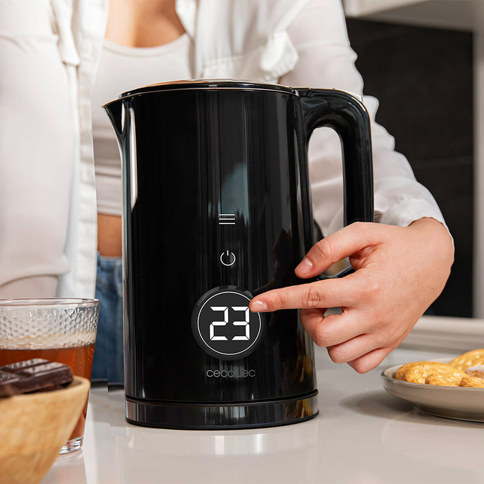 Fierbător electric Cecotec Thermosense 600 Touch Neo, 1,7 l, 2200 W, 7 trepte de temperatură, negru