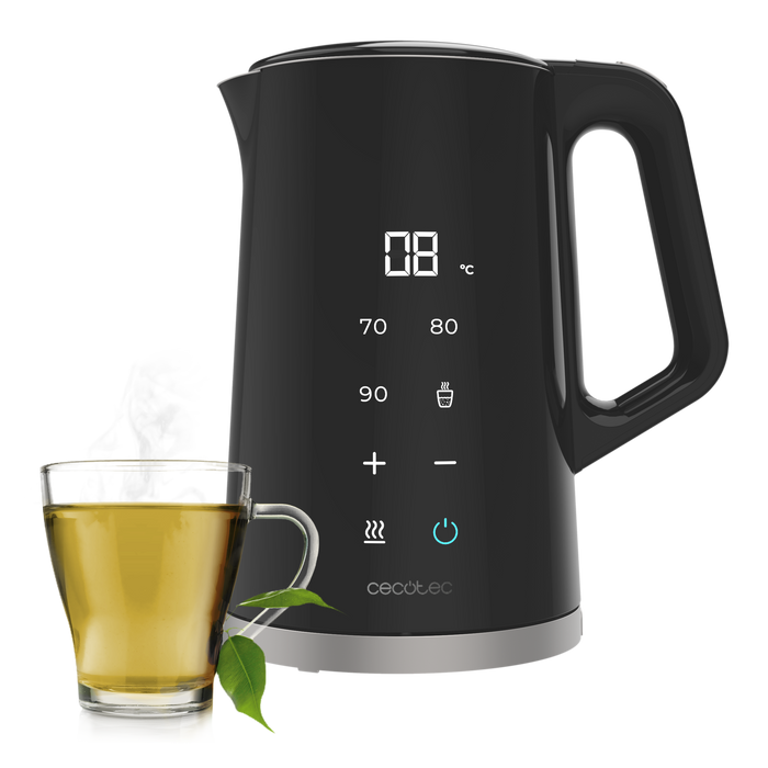Fierbător electric Cecotec Thermosense 800 Neo, 1,7 l, 2200 W, temperatură 40–100 °C