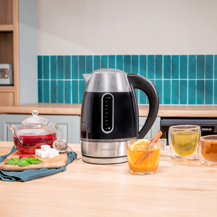 Fierbător electric Cecotec Thermosense 400 VisionLight, 1,7 l, 2200 W, 7 trepte de temperatură, afișaj digital