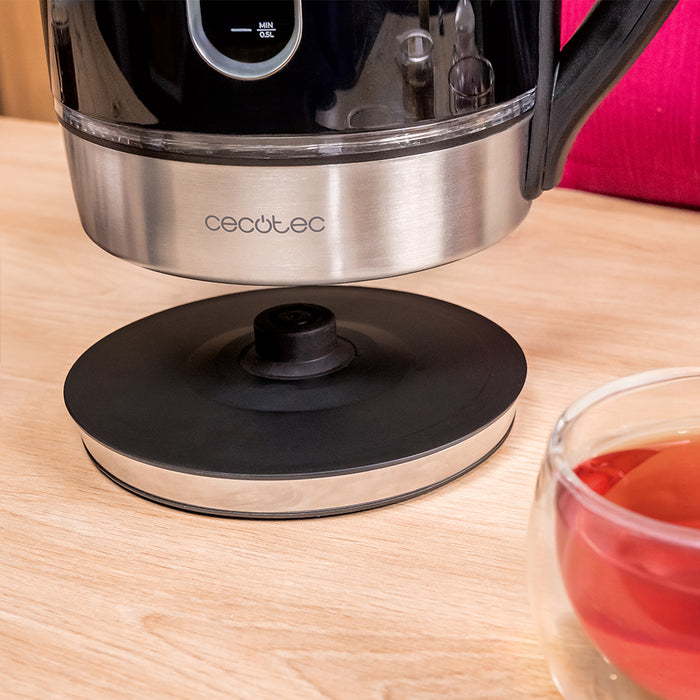 Fierbător electric Cecotec Thermosense 400 VisionLight, 1,7 l, 2200 W, 7 trepte de temperatură, afișaj digital