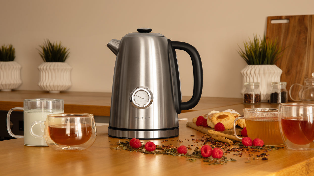 Fierbător electric Cecotec Thermosense 620 Vintage, 1,7 l, 2200 W, oțel inoxidabil