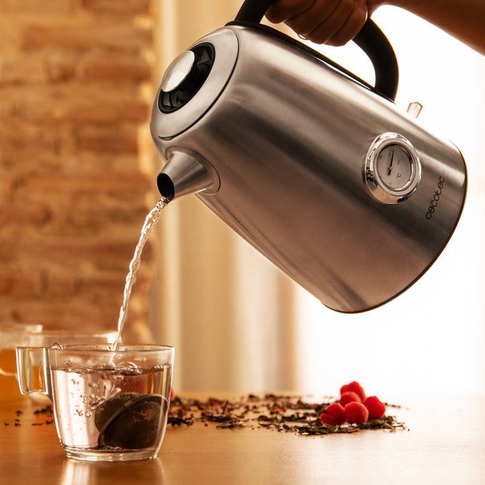 Fierbător electric Cecotec Thermosense 620 Vintage, 1,7 l, 2200 W, oțel inoxidabil