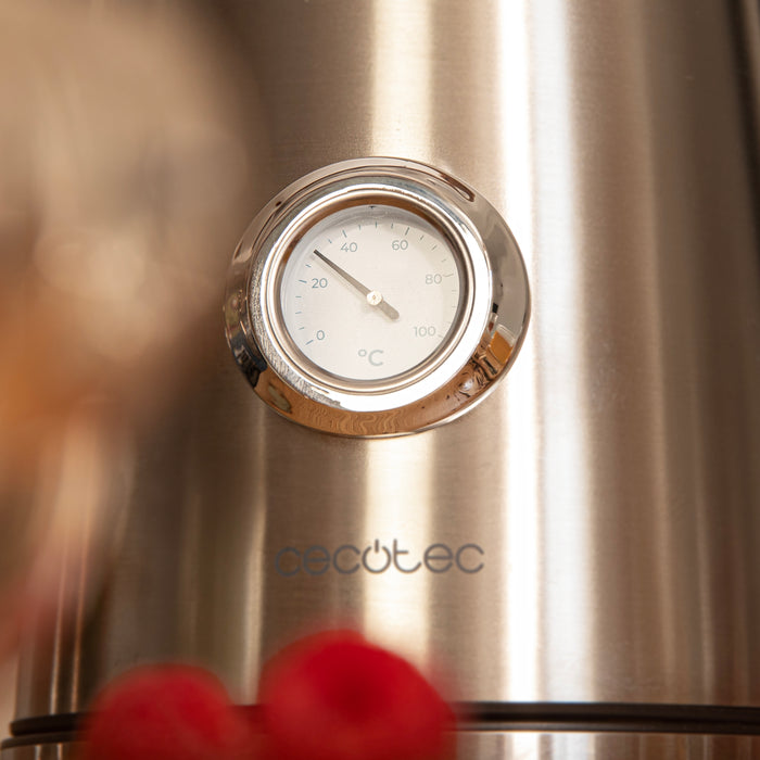 Fierbător electric Cecotec Thermosense 620 Vintage, 1,7 l, 2200 W, oțel inoxidabil