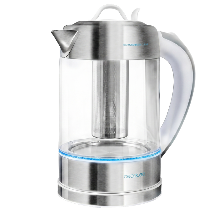 Fierbător electric Cecotec Thermosense 370 Clear Pro, 1,7 l, 2200 W, sticlă borosilicată