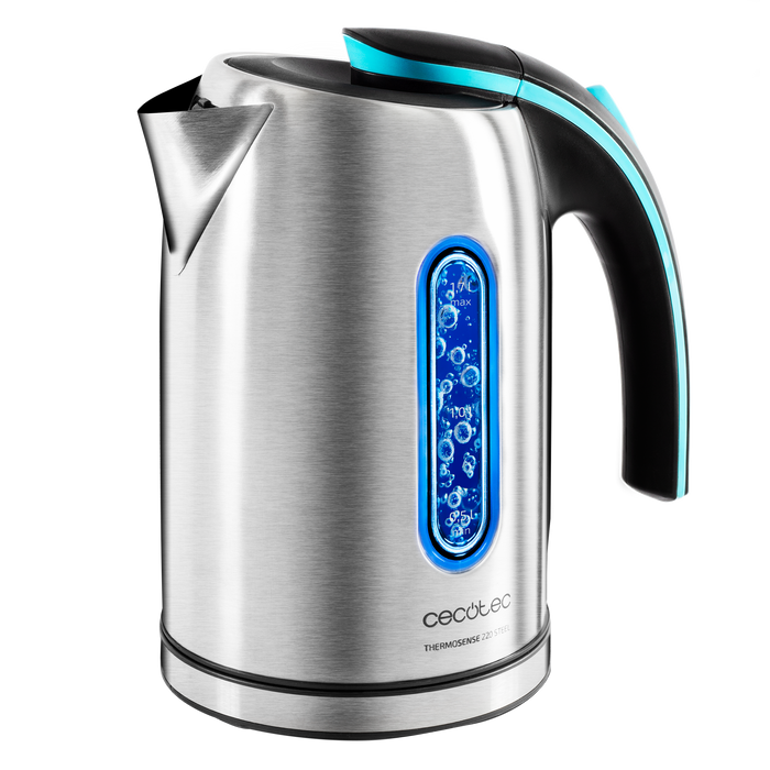 Fierbător electric Cecotec Thermosense 220 Steel Pro, 1,2 l, 1600 W, oțel inoxidabil