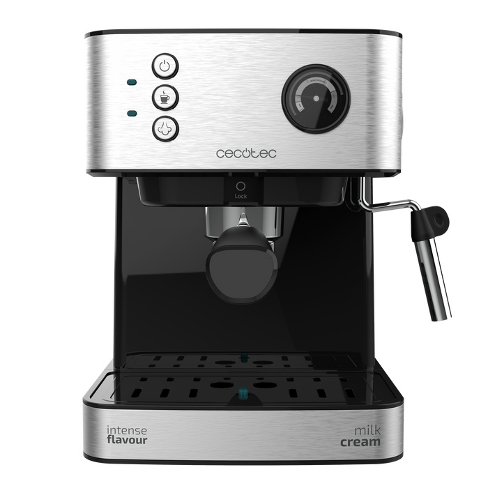 Espressor Cecotec Power Espresso 20 Matic Professionale, 850 W, 20 bari, rezervor 1,5 l, oțel
